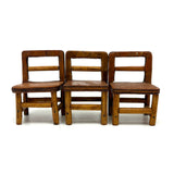 Three Chairs: Charming c.1940s/50s Handmade Tabletop Furniture