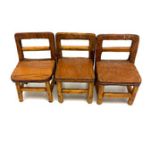 Three Chairs: Charming c.1940s/50s Handmade Tabletop Furniture