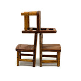 Three Chairs: Charming c.1940s/50s Handmade Tabletop Furniture