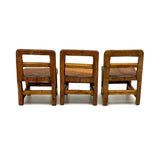 Three Chairs: Charming c.1940s/50s Handmade Tabletop Furniture