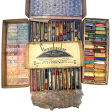 Romantic Feeling Set of Three Well Used Boxes of Old Grumbacher, NY Pastels, As Found