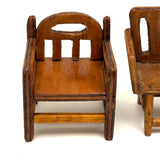 Bench and Chair, Charming c.1940s-50s Handmade Tabletop Furniture