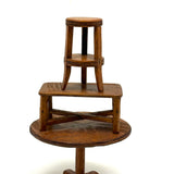 Three Tables: Charming c.1940s-50s Handmade Tabletop Furniture
