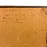 Lying in Traction (with Very Large Foot!), 1980 Ink Drawing from Allen Scoggins to His Doctor