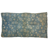 Much Loved Antique Patchwork Doll Quilt with Great Indigo Print Reverse