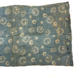 Much Loved Antique Patchwork Doll Quilt with Great Indigo Print Reverse