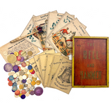 19th Century Bell and Hammer Game with Original Instructions, Bone Chips and Extra Cards (2 Dice Short)
