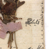 May Angels Twine for Three, 1876 Handmade Remembrance for Sade Robert's