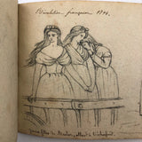 Fascinating 1860s French Sketchbook, Full (48 pages full)