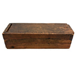Complete Antique Double Six Set of Enamel Painted Wooden Dominoes with Spinner in Original Box
