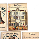 19th Century Bell and Hammer Game with Original Instructions, Bone Chips and Extra Cards (2 Dice Short)