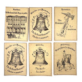 19th Century Bell and Hammer Game with Original Instructions, Bone Chips and Extra Cards (2 Dice Short)