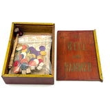 19th Century Bell and Hammer Game with Original Instructions, Bone Chips and Extra Cards (2 Dice Short)