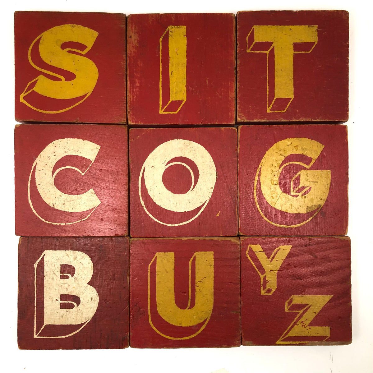 C. 1920s-40s Hand-painted, Double-sided Letter Blocks – critical EYE Finds