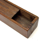 Lovely Antique American Carved Out Box with Elegantly Detailed Slide Lid