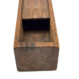 Lovely Antique American Carved Out Box with Elegantly Detailed Slide Lid