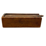 Lovely Antique American Carved Out Box with Elegantly Detailed Slide Lid