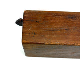 Lovely Antique American Carved Out Box with Elegantly Detailed Slide Lid