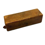 Lovely Antique American Carved Out Box with Elegantly Detailed Slide Lid