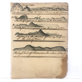 1783 British Notebook, Partial, with Ships, Fish, Geometry, etc.