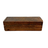 Complete Antique Double Six Set of Enamel Painted Wooden Dominoes with Spinner in Original Box