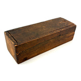 Complete Antique Double Six Set of Enamel Painted Wooden Dominoes with Spinner in Original Box