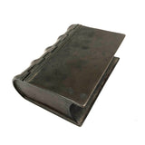 Presumed 18th Century Heavy Book Shaped Writing Box with Original Red Paint Remnants, Likely British