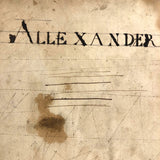 1783 British Notebook, Partial, with Ships, Fish, Geometry, etc.