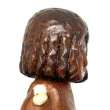 Curious Little Carved Folk Art Articulated Doll with String Tied Joints