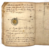 1783 British Notebook, Partial, with Ships, Fish, Geometry, etc.