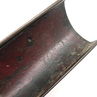 Presumed 18th Century Heavy Book Shaped Writing Box with Original Red Paint Remnants, Likely British