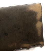 Presumed 18th Century Heavy Book Shaped Writing Box with Original Red Paint Remnants, Likely British
