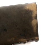 Presumed 18th Century Heavy Book Shaped Writing Box with Original Red Paint Remnants, Likely British
