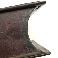 Presumed 18th Century Heavy Book Shaped Writing Box with Original Red Paint Remnants, Likely British