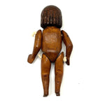 Curious Little Carved Folk Art Articulated Doll with String Tied Joints