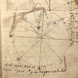 1783 British Notebook, Partial, with Ships, Fish, Geometry, etc.