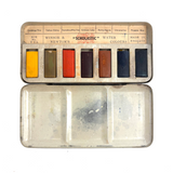 Perfect Palette, Modern Style, C. Late 19th Century Windsor and Newton Nearly Untouched "Scholastic" Watercolors