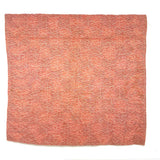 Checkerboard with Flying Geese, Gorgeous Old Crib Quilt in Pinks, Cream and Indigo