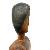 SOLD Unusual Older Inuit Carved Articulated Figure with Sad Face and Sinew Joints