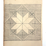 LeMoyne Star with Crosses: Burt Gemberling (Age 12) 1880 Graphite Design Drawing, Snyder County, PA