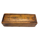 19th Century Homemade Dominoes in Custom Box with Hand-Inked Lettering (27)