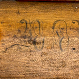 19th Century Homemade Dominoes in Custom Box with Hand-Inked Lettering (27)