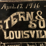 Easter 1916, Curious Photograph of Hand-drawn/Hand-written Chalkboard Roster