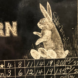 Easter 1916, Curious Photograph of Hand-drawn/Hand-written Chalkboard Roster