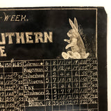 Easter 1916, Curious Photograph of Hand-drawn/Hand-written Chalkboard Roster