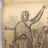 1783 British Notebook, Partial, with Ships, Fish, Geometry, etc.