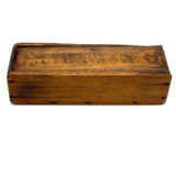 19th Century Homemade Dominoes in Custom Box with Hand-Inked Lettering (27)