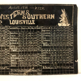 Easter 1916, Curious Photograph of Hand-drawn/Hand-written Chalkboard Roster