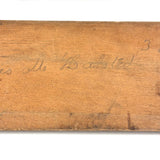 19th Century Homemade Dominoes in Custom Box with Hand-Inked Lettering (27)