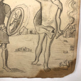 1783 British Notebook, Partial, with Ships, Fish, Geometry, etc.